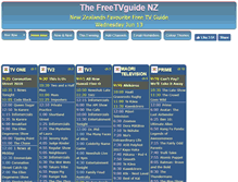 Tablet Screenshot of freetvguide.co.nz